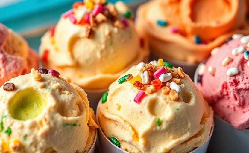 A bowl of artisanal ice cream from a previous FoodFeud champion.