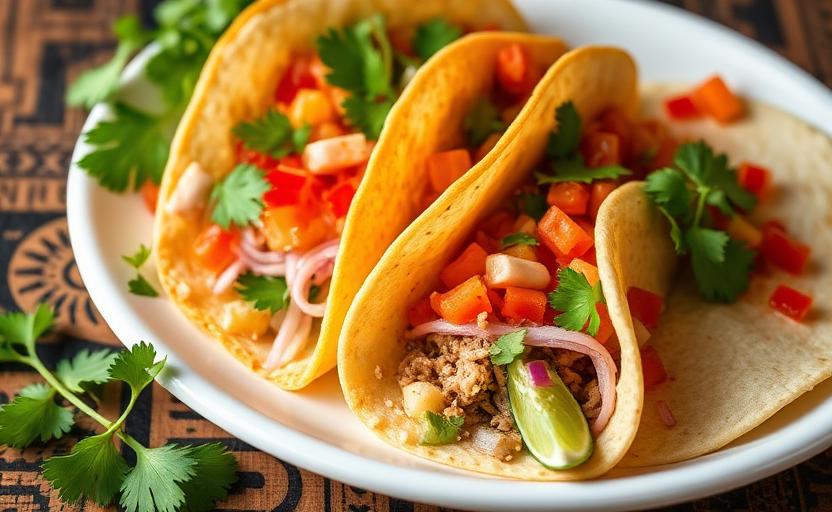 A plate of street tacos, the featured dish in the Austin Taco Takedown.